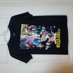 My Hero Academia Anime Black Tee Shirt Medium